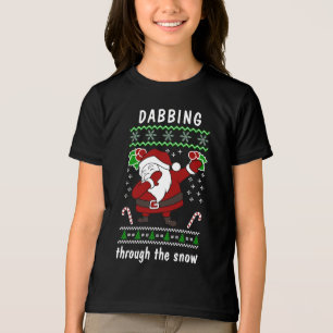 T-shirt En Tri-matière Dabbing through the Snow Christmas
