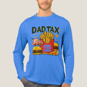 T-shirt En Tri-matière Dad Tax Food Inspector Funny Dad Long Sleeve (Recto)