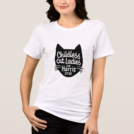 T-shirt En Tri-matière Dames de chats sans enfant pour Harris Tee (Recto)
