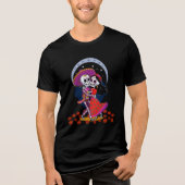 T-shirt En Tri-matière Dancing Skeleton Couple in Mexican Hats (Recto)