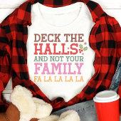 T-shirt En Tri-matière Deck Les Halls Drôle Noël de famille