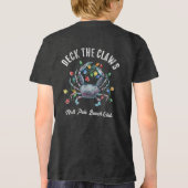 T-shirt En Tri-matière “Deck the Claws” Blue Crab Christmas (Verso)
