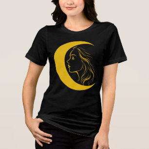 T-shirt En Tri-matière Déesse Lunaire Céleste – Profil en Ligne Artistiqu