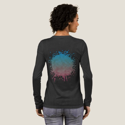 T-shirt En Tri-matière Dégradé Céleste (Verso complet)