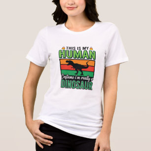 T-shirt En Tri-matière Déguisement Humain Dinosaure Drôle Halloween