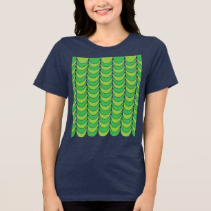 T-shirt En Tri-matière Demi-cercle géométrique vert