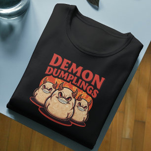 T-shirt En Tri-matière Démon Dumplings Funny Halloween Pun de nourriture