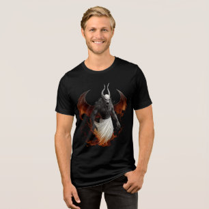 T-shirt En Tri-matière Démon infernal en robe de colère blanche