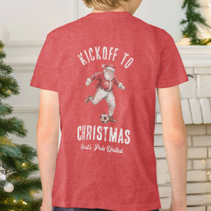 T-shirt En Tri-matière Départ de Noël de Santa Football