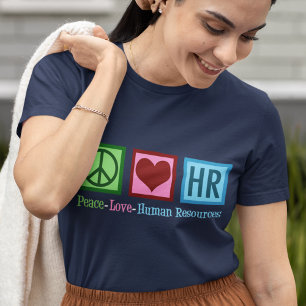 T-shirt En Tri-matière Département des Ressources Humaines Mignon Paix Am