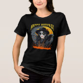 T-shirt En Tri-matière Déplaisant Crow & Halloween Scarecrow Éffrayant Ey (Recto)