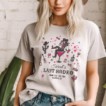 T-shirt En Tri-matière Dernier Rodeo Cowgirl Fun Nash Bash Bachelorette<br><div class="desc">Promenez-vous dans le style ! Ce t-shirt rose et noir Nashville "Dernier Rodeo" est la tenue de bachelorette parfaite : amusant,  confortable et prêt pour le dernier voyage de la mariée !</div>