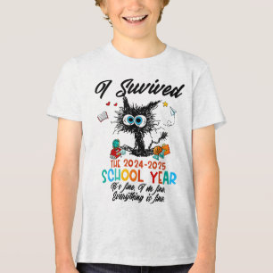 T-shirt En Tri-matière Dernière Journée De Professeur D'École J'Ai Survéc