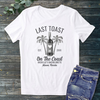 T-shirt En Tri-matière Dernière Toast Sur La Mariée De Bachelorette De La