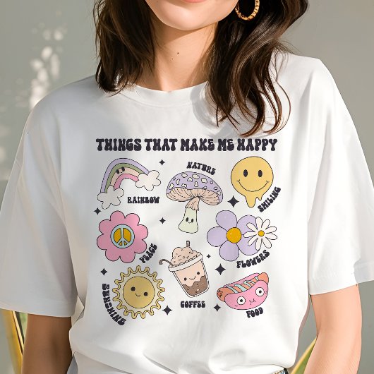 T-shirt En Tri-matière Des Choses Qui Me Rendent Heureux