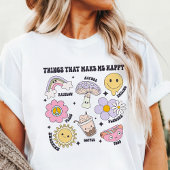 T-shirt En Tri-matière Des Choses Qui Me Rendent Heureux