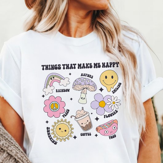 T-shirt En Tri-matière Des Choses Qui Me Rendent Heureux