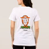 T-shirt En Tri-matière Des vaches heureuses et en santé mangent de l'herb (Verso)