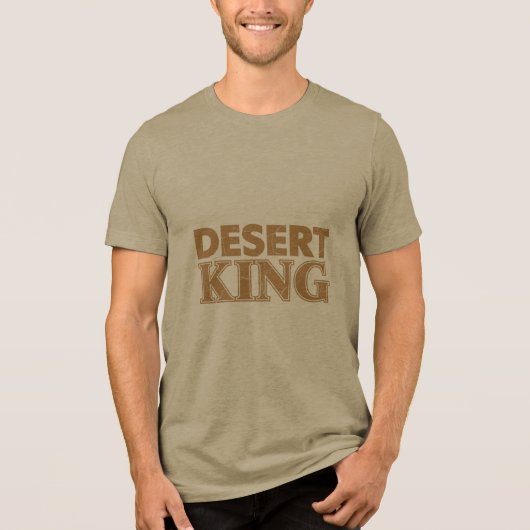 T-SHIRT EN TRI-MATIÈRE DESERT KING (Recto)
