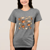 T-shirt En Tri-matière Design Automne Citrouille transparent (Recto)