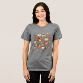 T-shirt En Tri-matière Design Automne Citrouille transparent (Recto plein)