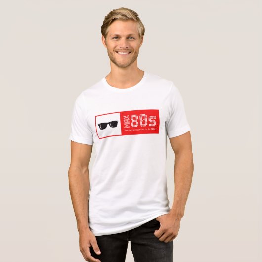 T-shirt En Tri-matière Design "Beat" Max80s (Recto plein)