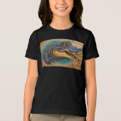 T-shirt En Tri-matière Design d'art crocodile australien (Recto)