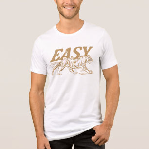 T-shirt En Tri-matière Design de tigre vintage, typographie audacieuse fa
