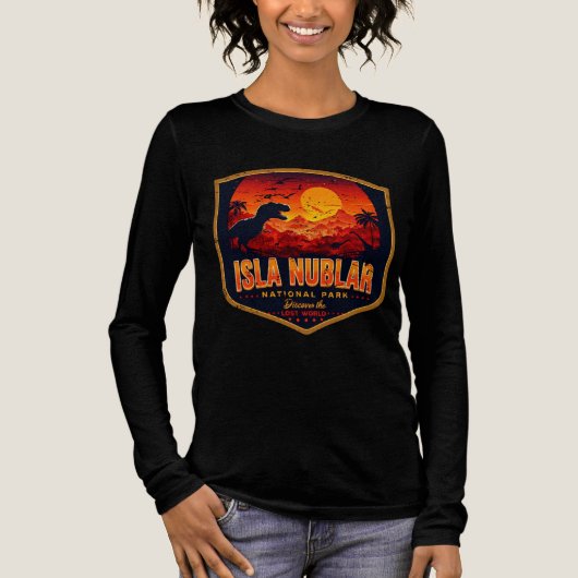 T-shirt En Tri-matière Design du parc national Isla Nublar (Recto)