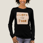 T-shirt En Tri-matière Design gourmand avec pizza, beignets, hamburger &  (Recto)
