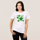 T-shirt En Tri-matière Design Green Star (Recto plein)