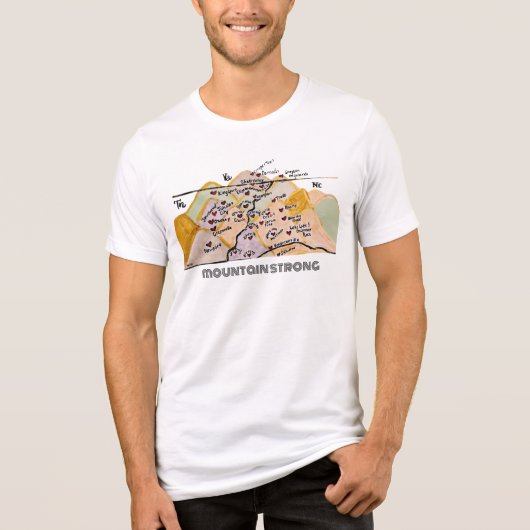 T-shirt En Tri-matière Design original Mountain Strong (Recto)