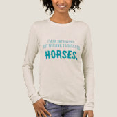 T-shirt En Tri-matière Désireux de discuter de CHEVAUX (Recto)