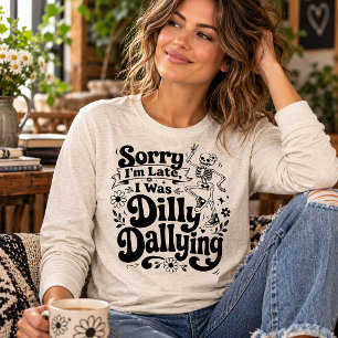 T-shirt En Tri-matière Désolé, j'suis en retard, j'terraisaille Funny Ske
