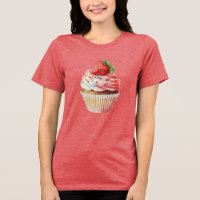 Dessert sucré à la fraise Cupcake