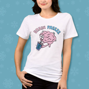 T-shirt En Tri-matière Dessin amusant sur le gel du cerveau