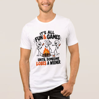 T-shirt En Tri-matière Dessin animé de bâtonnets de saucisse de feu de ca