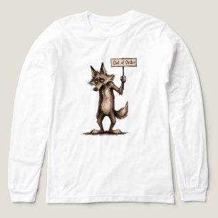 T-shirt En Tri-matière Dessin animé de coyote drôle et grincheux hors ser