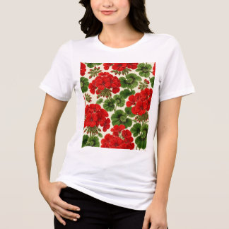 T-shirt En Tri-matière dessin de fleurs