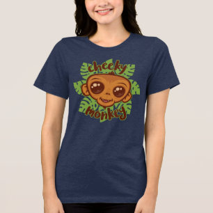 T-shirt En Tri-matière Dessin de primate de singe mignon