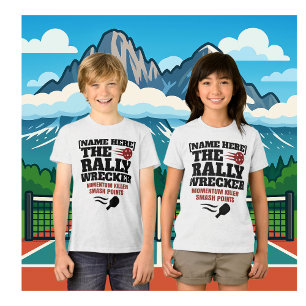 T-shirt En Tri-matière Destructeur de rallye de pickleball nom personnali