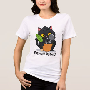 T-shirt En Tri-matière Détective Chat - Mew-ssion Impossible Drôle Chat