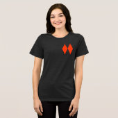 T-shirt En Tri-matière Deux losanges (Recto plein)