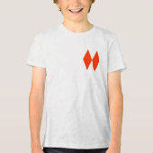 T-shirt En Tri-matière Deux losanges (Recto)
