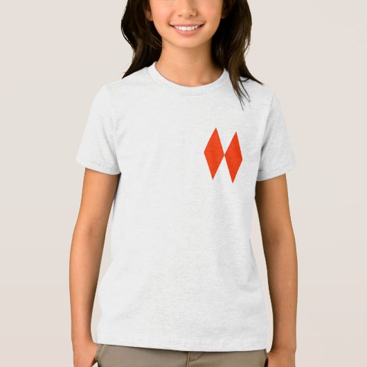 T-shirt En Tri-matière Deux losanges (Recto)