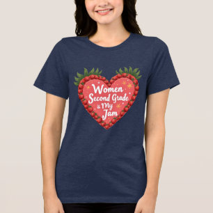 T-shirt En Tri-matière Deuxième année est ma confiture, enseignante Cut