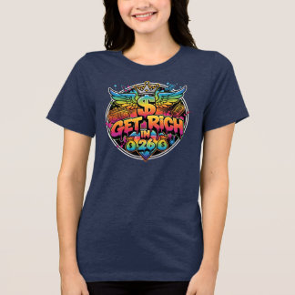T-shirt En Tri-matière Devenir Riche En 26 Femme T