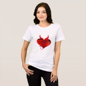 T-shirt En Tri-matière Devil Coeur Chemise (Recto plein)