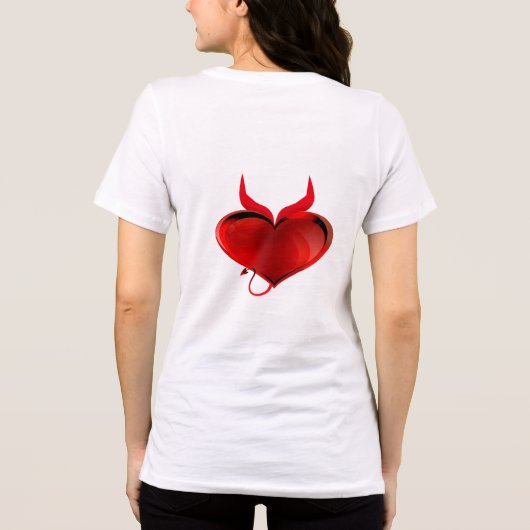 T-shirt En Tri-matière Devil Coeur Chemise (Verso)