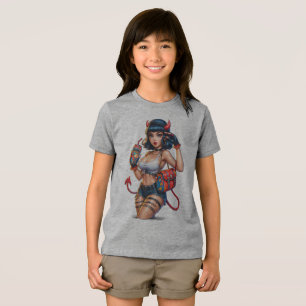 T-shirt En Tri-matière Diable Energy Girl Graphic Tee - Edgy Anime Street